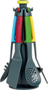 Casdon Joseph Joseph Elevate | Colourful Kitchen Utensil Set for Children Aged 3 Years & Up | Comes with Rotating Storage Stand!...