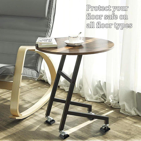 WELLGO Bed Stoppers & Furniture Cups 8pack 2"x2" - Premium Silicone Casters Furniture Wheel Stoppers fit All Wheels of Furniture, Sofa Bed Chairs-...