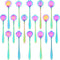 40 Pieces Flower Tea Spoons Stainless Steel Sugar Spoons Flower Coffee Spoons Small Dessert Spoons Cute Cafe Bar Spoon Mini Tableware for Tea Part...
