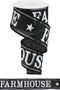 Farmhouse Wired Ribbon, Black and White Script - 2.5 Inches x 10 Yards...