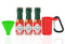 Mini Tabasco Hot Sauce Keychain - Includes 3 Mini Hot Sauce Bottles (.35oz) With Travel Hot Sauce Key Chain - Red Tabasco Hot Sauce - Tabasco To G...
