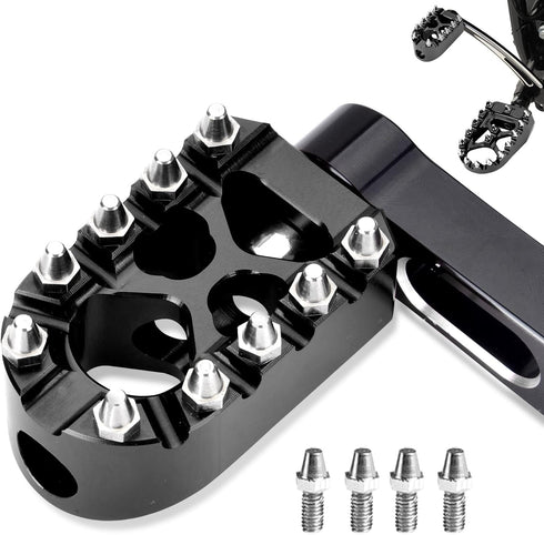 Goldfire Anti-Skid Gear Knurled Motorcycle Shifter Peg Shift Peg 360° Roating MX Chopper Bobber Style For H-D Touring Softail Sportster Dyna (Blac...