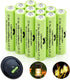 Ni-MH AAA Rechargeable Batteries, Triple A High Capacity 1.2V Pre-Charged for Garden Landscaping Outdoor Solar Lights, String Lights, Pathway Ligh...