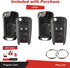 KeylessOption Keyless Remote Uncut Blank Car Smart Key Fob Case Shell Cover Housing for OHT01060512 (Pack of 2)...