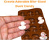 2-Pack 3D Bite-Sized Duck Chocolate Chip Silicone Baking Mold (15-Cavity) 100% Food-Garde, BPA-Free Candy Fondant, Dishwasher Safe, Oven Safe Cand...