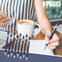 8 Pcs Blue Ink Ballpoint Pen with Stylus Tip 2 in 1 Stylus Ballpoint Pen Metal Pens Stylus Pen for Touch Screens School Office Coworkers (Navy Blu...