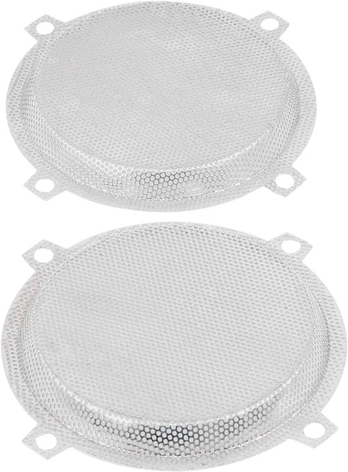 Chrome Batwing Fairings 5.25" Mesh Speaker Grills Cover for Harley Touring Electra Glide Street Glide Ultra Limited 1997-2013...