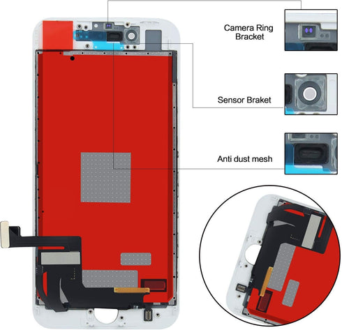 for iPhone 8 Screen Replacement : 4.7 Inch,3D Touch LCD Digitizer Display Assembly Repair Kits for A1863, A1905, A1906 with Complete Repair Tools ...
