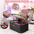 Large Travel Makeup Bag - Double-Layer Cosmetic Organizer for Brushes and Toiletry Essentials, Ideal for Women...