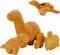 4 Pieces Dino Nugget Pillow Set - Large Chicken Nugget Plush with 3 Dino Plush Toys, Creative Dinosaur Stuffed Animal Doll for Kids (4pcs Dino Set...