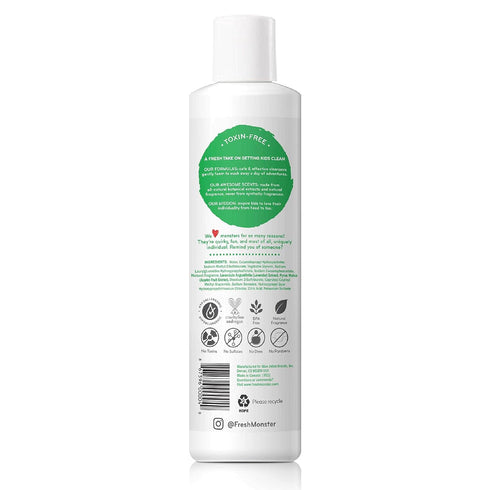 Fresh Monster 2-in-1 Kids Shampoo & Body Wash, Toxin-Free, Hypoallergenic, Natural Shampoo & Body Wash for Kids, Ocean Splash (8.5oz)...