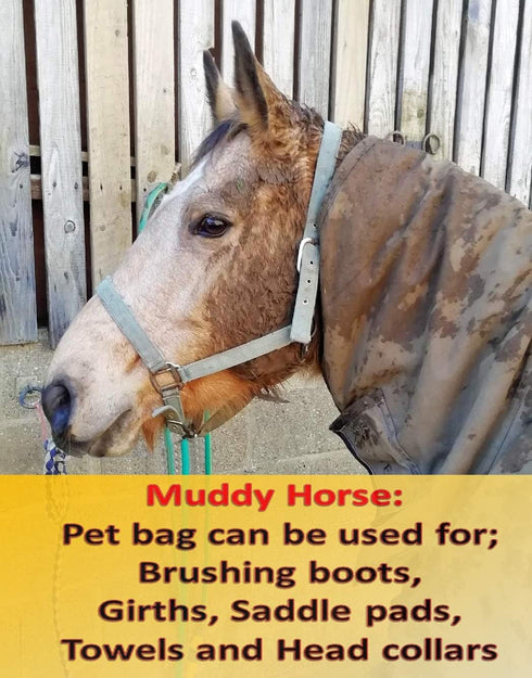 Pet Laundry Bag | Stops Pet Hair Blocking the Washing Machine | Jumbo Size Wash Bag Ideal For Dog Cat Horse Guinea Pig | Hair Remover Safely...