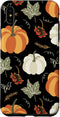 iPhone XS Max Autumn falling leaves and pumpkin spice harvest happy fall Case...