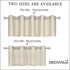 DECOVSUN Light Beige Grommet Valance for Kitchen Blackout Curtain Cream Ivory Valance for Living Room Short Straight Drape for Bedroom Kids Room 7...