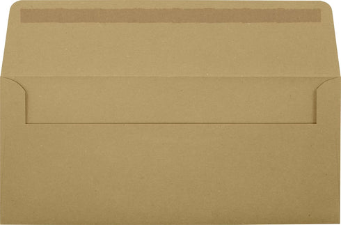 LUXPaper #10 Business Window Envelopes | 4 1/8" x 9 1/2" | Grocery Bag Brown | 70lb. Text | 50 Qty...