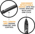 BIC Gelocity Quick Dry Black Gel Pens, Medium Point (0.7mm), 8-Count Pack, Retractable Gel Pens With Comfortable Full Grip...