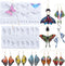 LET'S RESIN Resin Earring Molds, 2 Pcs Resin Molds Silicone with Butterfly Moth Wings Shapes, Silicone Molds for Resin Jewelry, DIY Art Craft...