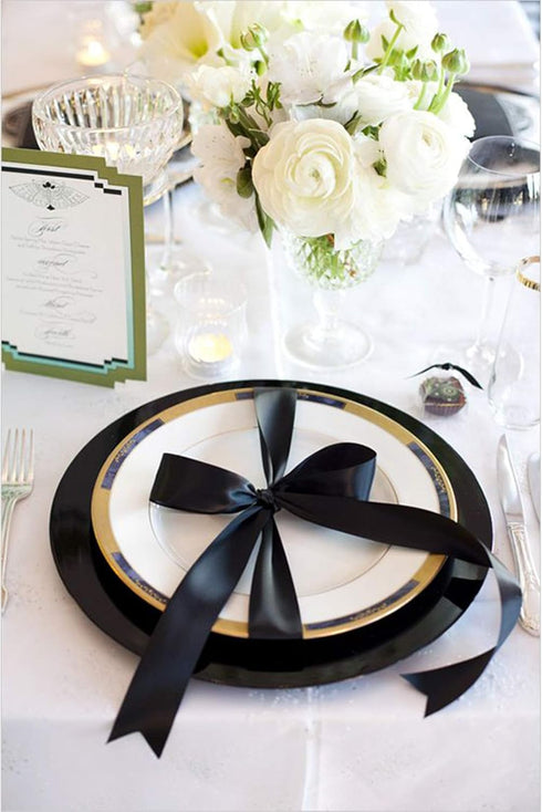 VATIN Double Face Black Satin Ribbon 1" Continuous 25 Yards,Black Polyester Fabric Ribbon use for Bows Bouquet, Gift Wrapping, Floral Arrangement ...