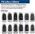 Fit for Hyundai Tucson Palisade Santa Cruz Ioniq 5 Santa Fe Nexo Sonata Ioniq Key Fob Cover Case Shell Holder Protector Keyless Entry Sleeve Acces...