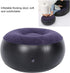 Indoor Outdoor Inflatable Stool, Footstool Leg Rest Pillow Car Flocking Couch Round Air Ottoman Cushion Fast Inflating Chair Travel Accessories fo...