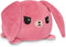 TeeTurtle - The Original Reversible Bunny Plushie - Pink Floral Ears - Cute Sensory Fidget Stuffed Animals That Show Your Mood, 4 Inch...