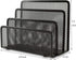 EASEPRES Desk Mail Organizer, Easepres Office Small Letter Sorter Desktop File Organizer Metal Mesh with 3 Vertical Upright Compartments, 1 Pack...