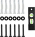 MOUNTUP Lag Bolt Kit for TV Wall Mount Comes with M8×65mm Lag Bolt & Washer for Wood Stud, Plastic Anchors for Concrete Wall, includes Bubble Leve...