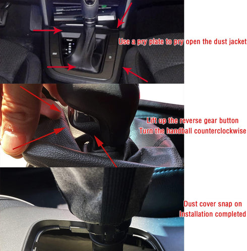 Dustproof Car Shift Knob Cover, Protects Gear Shift Knob & Decorate Car Interior,Universal Gear Shift Cover for Most Manual Transmission Car Truck...
