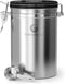 Coffee Gator Coffee Canister - 22oz, Airtight Stainless Steel Kitchen Food Storage Container with Date Tracker, Scoop for Grounds Coffee Bar Acces...