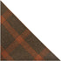 King & Priory Biscuit Brown & Orange Birdseye Check Pocket Square, Handkerchief...