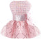 Dog Dress for Small Dogs Girl Summer Puppy Dresses Clothes Outfit for Chihuahua Yorkie Teacup Pink Dog Wedding Dress Holiday Cute Bowknot Pet Skit...