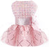 Dog Dress for Small Dogs Girl Summer Puppy Dresses Clothes Outfit for Chihuahua Yorkie Teacup Pink Dog Wedding Dress Holiday Cute Bowknot Pet Skit...