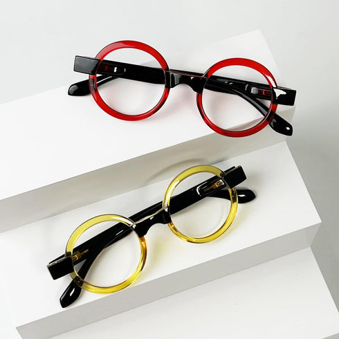 Eyekepper 4 Pack Round Reading Glasses for Women Retro Readers Eyeglasses...