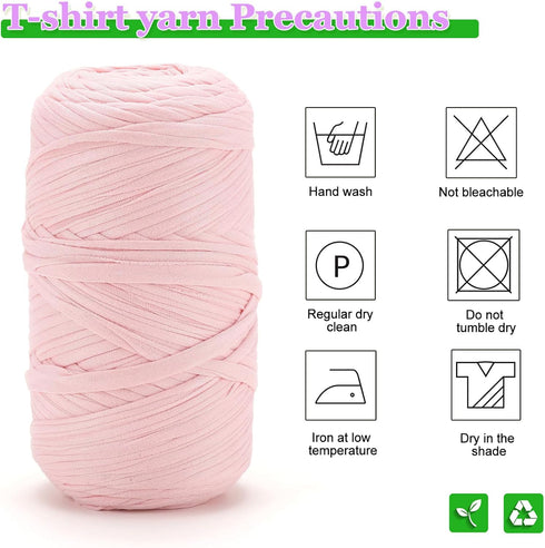 350g Crochet Yarn,Yarn for Crocheting,Thick Knitting Yarn,Elastic Fabric Cloth T Shirt Yarn, Spaghetti Yarn Soft Yarn for Hand DIY Dolls Bags Bask...