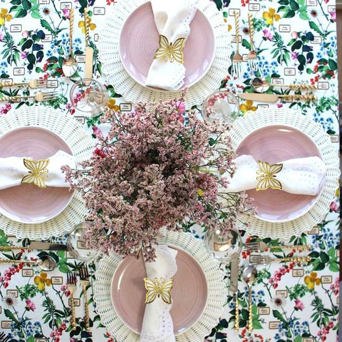 Butterfly Napkin Ring Set of 6, Metal Napkin Rings Dinner Napkin Holder for Wedding Birthday Valentine's Day Christmas Party Dinner Table Decor (6...