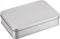 uxcell Metal Tin Box, 6.3" x 4.33" x 1.38" Rectangular Empty Tinplate Containers with Lids, Silver Tone, for Home Organizer, Candles, Gifts, Car K...