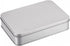 uxcell Metal Tin Box, 6.3" x 4.33" x 1.38" Rectangular Empty Tinplate Containers with Lids, Silver Tone, for Home Organizer, Candles, Gifts, Car K...