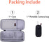 XANAD Hard Case for Insta360 GO 3 or Insta360 X3 or Insta360 X4 or ONE X2 Kit 360 Degree Waterproof Action Camera (Grey Bag with Small Cover and C...
