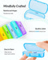 ZIKEE 7 Packs Extra Large Pill Organizer, Portable Pill Box 7 Day for Pocket, Purse, Weekly Pill Case with Dual-Protection Design, Pill Container ...