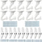 GoodtoU 10 Sets Ceiling Hooks Heavy Duty Swag Hook with Hardware for Hanging Plants Ceiling Installation Cavity Wall Fixing White...