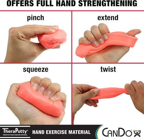 CanDo 10-0901 TheraPutty Standard Hand Exercise Putty, 2-ounce...