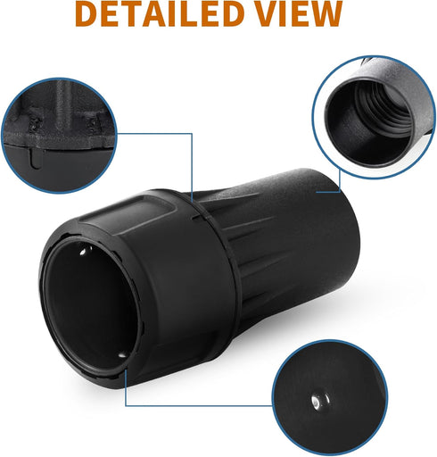 2Pcs DWV9000 Universal Quick Connector for DeWalt Dust Extractors, 1-1/4 Inch Vacuum Hose Dust Collection Adapter, Vacuum Attachments Fits Sanders...