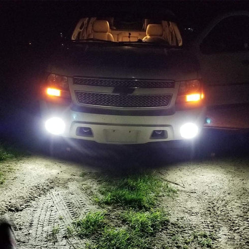 Alla Lighting 2800lm H8 H11 LED Fog Lights Bulbs, 6500K Xenon White H16 Replacement Xtreme Super Bright COB-72 SMD Cars Trucks...