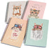 Yansanido Spiral Notebook, 4 Pcs A5 Thick Cat Design Hardcover 8mm Ruled 4 Color 80 Sheets -160 Pages Journals for Study and Notes (Cat)...