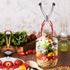 Eeoyu Canning Jar Lifter Tongs Stainless Steel Jar Lifter with Grip Handle for Home Kitchen (Red)...