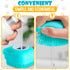 2Pcs Dog Bath Brush Scrubber - Dog Bath Brush With Soap Dispenser Dog Soap Scrubber Pet Bath Brush Pet Shampoo Brush for Dogs Bath - Dog Shampoo B...