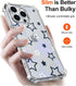 Cute Star Phone Case for iPhone 11 Star Case Cover Clear Phone Case w/Four Corner Reinforced Shockproof Girly Women Phone Cover Transparent Preppy...