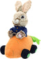 Animal Adventure | Peter Rabbit and Flopsy | Collectible 11" Singing Plush Peter Rabbit Driving a Carrot Car...