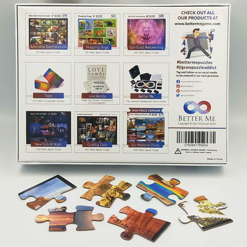 Our National Parks 100 Piece Puzzles - Kids Puzzles USA National Park Puzzle, Acadia National Park, Yellowstone National Park, Zion, Arches, Crate...