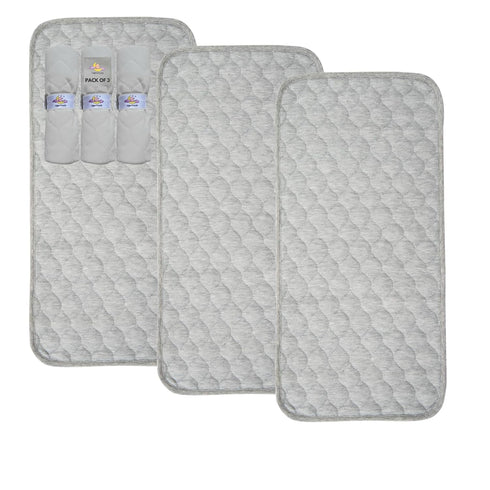 Quilted Thicker Waterproof Changing Pad Liner - Fit for Changing Pad Liners are Warm On a Baby's Back - 3-pk 14"x 27.5"- Non-Slip Design Reusable ...